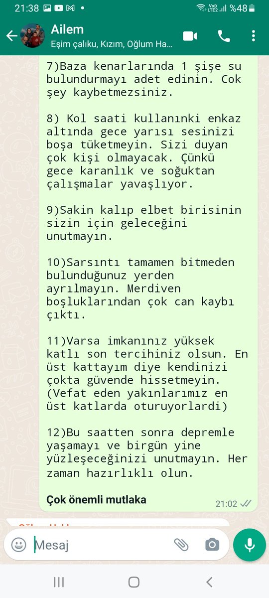 Bina içinde deprem tedbiri: 2.kısım