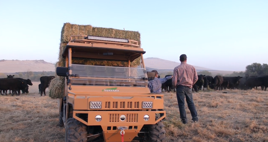 WorldAgExpo's tweet photo. Tuatara Vehicles offer power & utility with their workhorse capacity & innovative design. Built for every terrain with 4WD & a front utility winch that can pull up to 4500 lbs, this all-steel beast can haul a total of 2170 lbs. Gas or electric-powered by ZeroNox. #WAE23 https://t.co/Qfc3zcz6yo