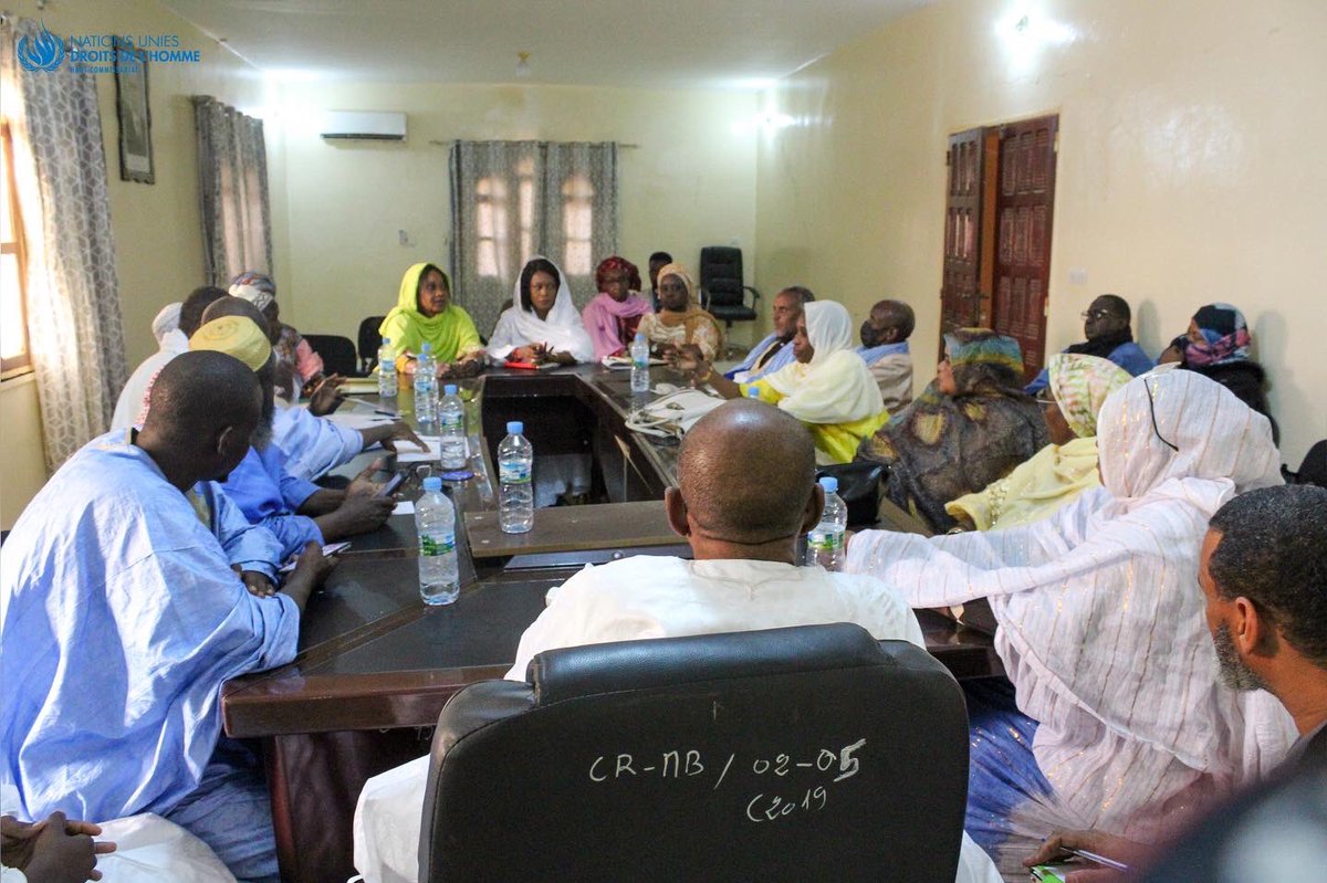 ohchrmauritania's tweet photo. Pour la deuxième journée consécutive, les agences HCDH, UNFPA et l’UNICEF poursuivent leur mission conjointe dans le cadre du projet accès à la justice. L’objectif de cette mission est de renforcer l’appropriation du projet par toutes les parties prenantes.

#Mauritanie https://t.co/TGNAFfnJ9e