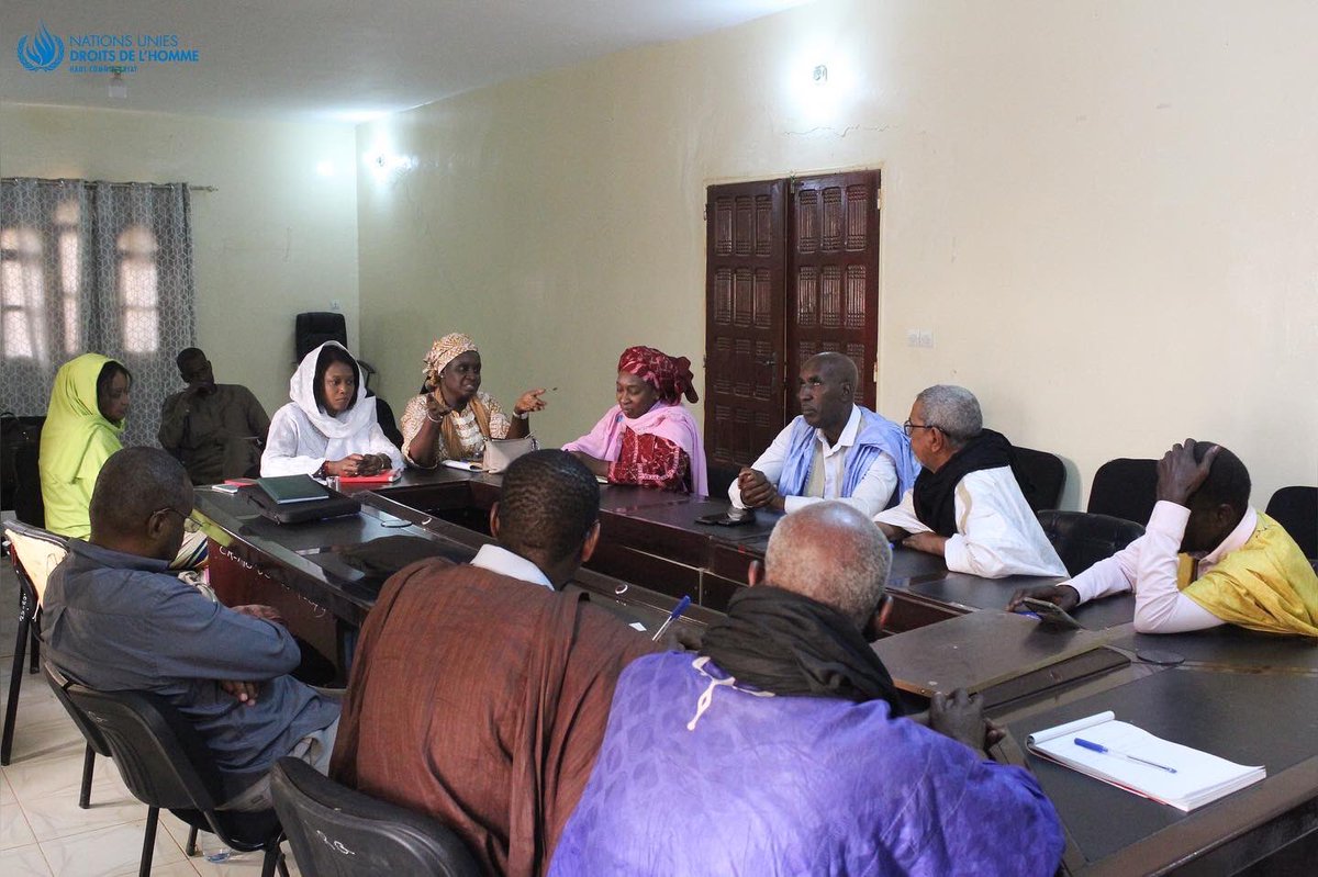 ohchrmauritania's tweet photo. Pour la deuxième journée consécutive, les agences HCDH, UNFPA et l’UNICEF poursuivent leur mission conjointe dans le cadre du projet accès à la justice. L’objectif de cette mission est de renforcer l’appropriation du projet par toutes les parties prenantes.

#Mauritanie https://t.co/TGNAFfnJ9e