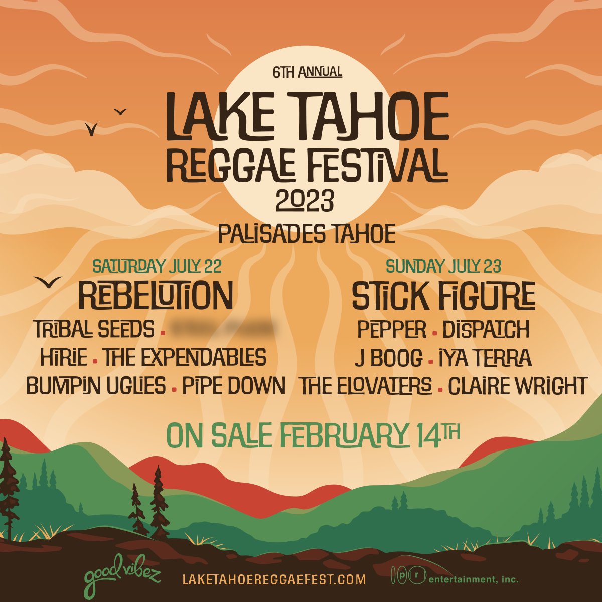 palisadestahoe's tweet photo. Announcing the Lake Tahoe Reggae Festival this July 22-23rd at Palisades Tahoe! Now in it's 6th year, @laketahoereggaefest is bringing some of the biggest names in reggae  to Palisades Tahoe for the very first time. Tickets available now!

https://t.co/jbf2g3uXAG https://t.co/Mm6RzOXNVe