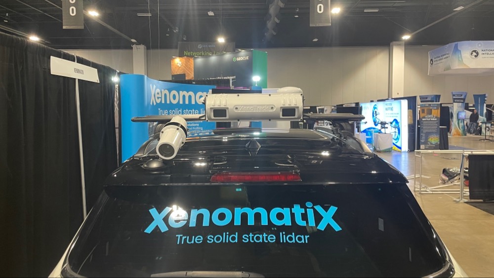 XenomatiX's tweet photo. We are here at #GeoWeek! Come visit XenomatiX, at our booth #826
#roadsafety #TrueSolidStateLidar #roadinspection https://t.co/QoarOUaSQE