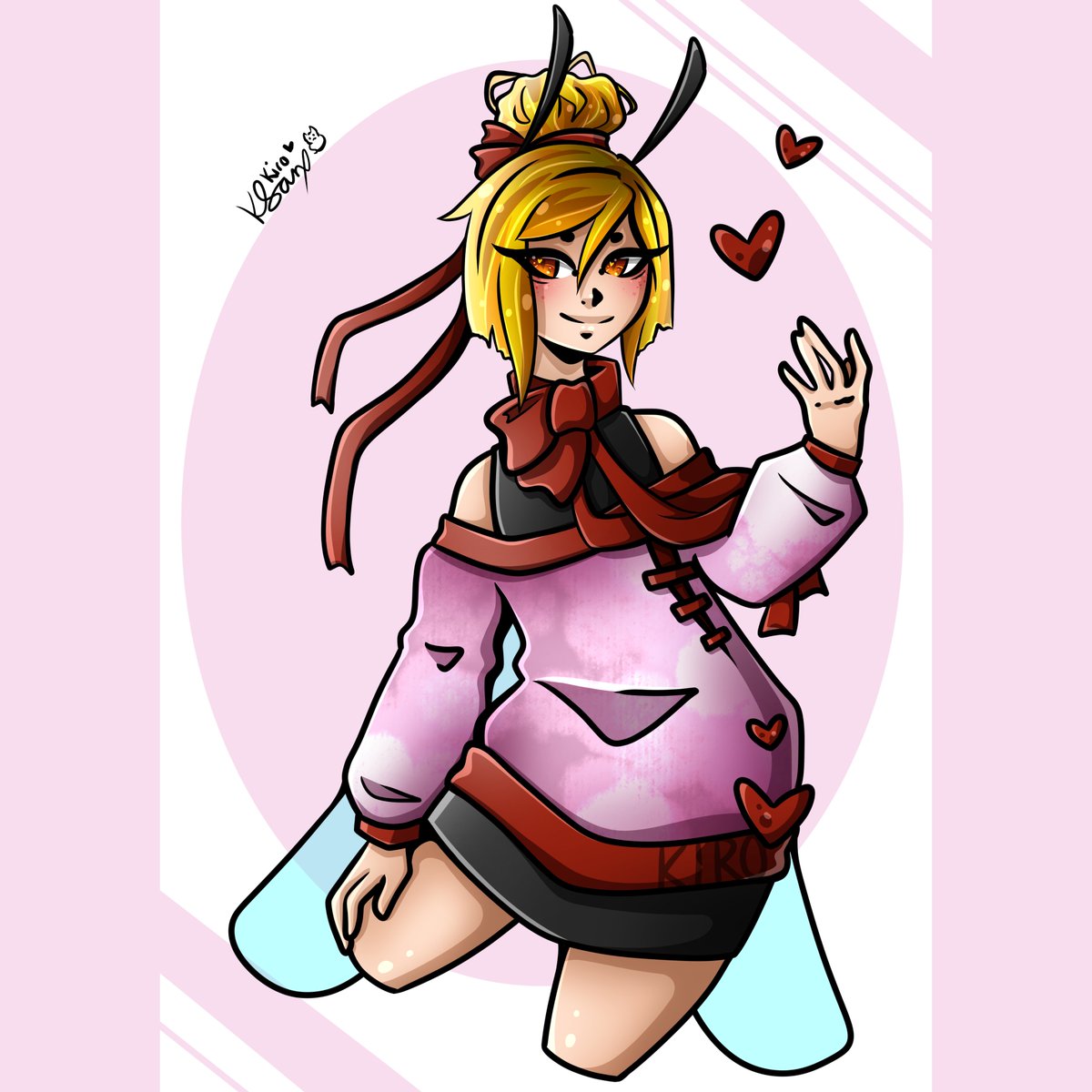 💝~Happy Valentine's Day~💝
.
My chara Shinikaru put on some pink clothes for his partner and does hope he's a good present~💕
.
.
.
#valentinesday #originalcharacter #originalcharacterart #closedspecies #germanmangaart #digitalillustration #valentinesart #loveislove #lgbtqartist