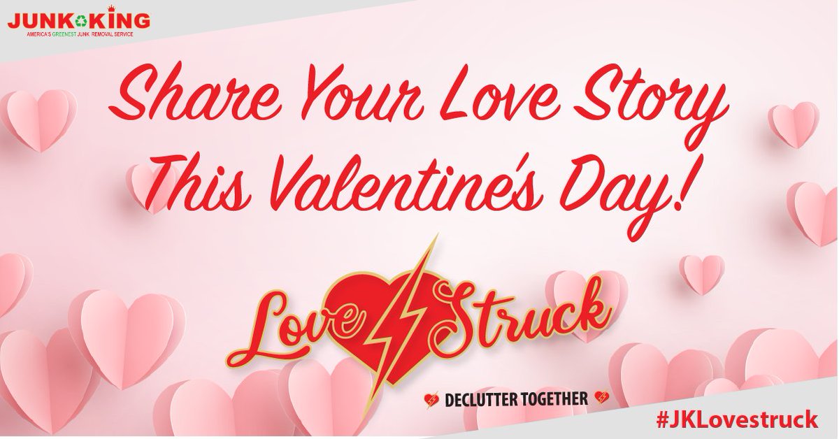 #HappyValentinesDay and thank you to all who have shared their stories with #JKLovestruck!

Submit by 11:59 PM PST tonight and we'll donate $1 to the American Heart Association with our favorite story receiving a free junk removal service. Learn more:  bddy.me/3XpPClW