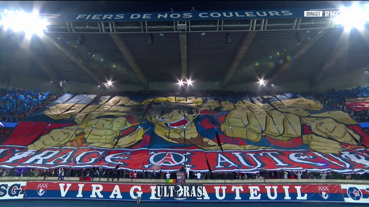 lnstantFoot's tweet photo. Parc des Princes x Mangas. 🤩

#UCL | #PSGFCB https://t.co/T6hjVunqv4