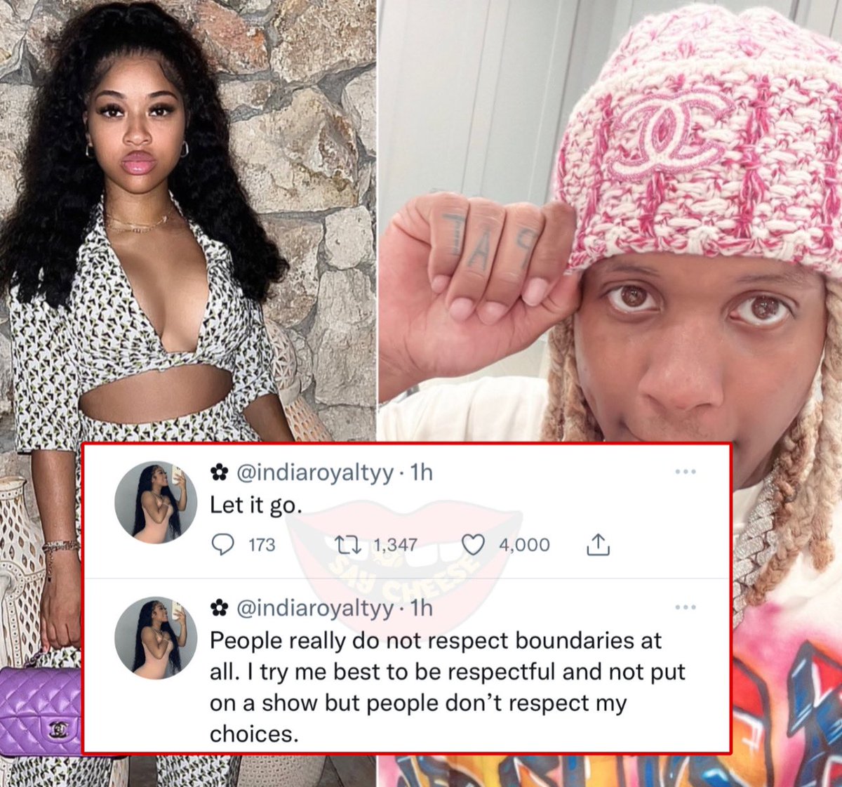 Lil Durk wishes India a Happy Valentine’s Day, she responds
