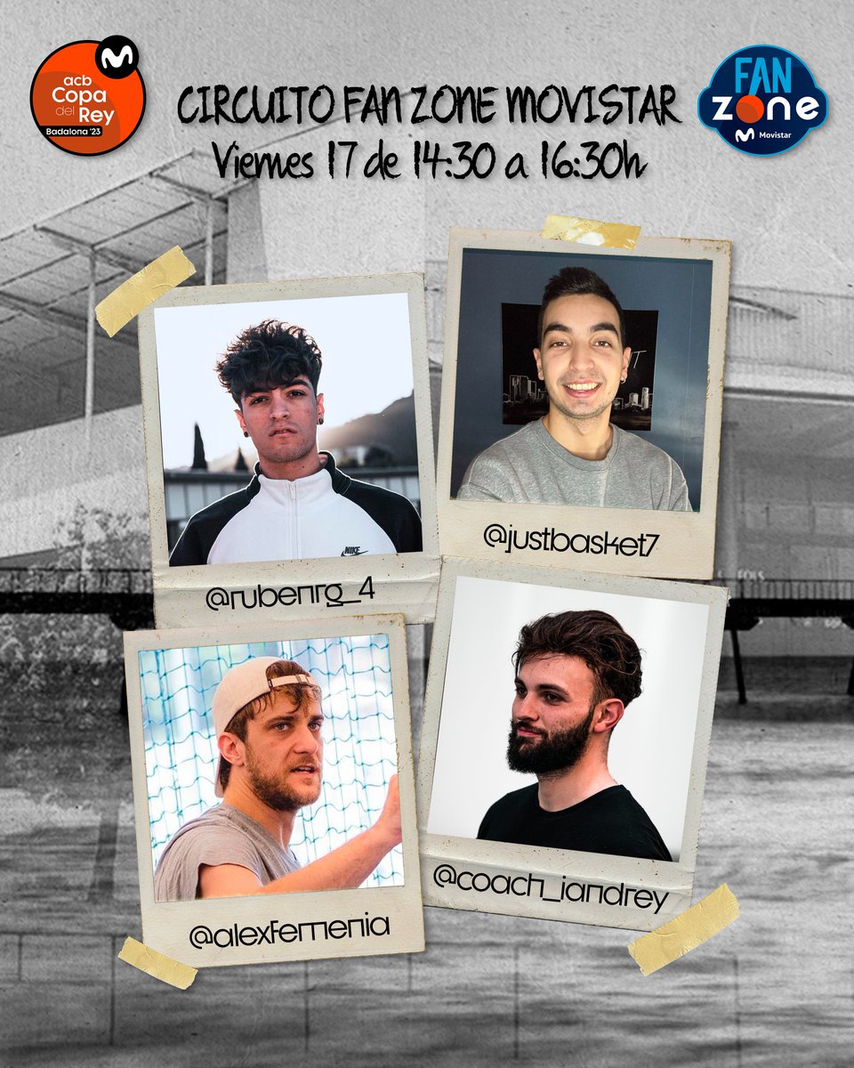 ACBCOM's tweet photo. 🏀 ¿Quieres convertirte en un auténtico experto en la #CopaACB?

¡Ven al 𝗖𝗜𝗥𝗖𝗨𝗜𝗧𝗢 de la #FanZoneMovistar y @AlexFemenia, Coach Iandrey, @justgalvez7 y Rubén Reynes te pondrán a prueba!

📆 Viernes 17 de febrero
⏰ 14:30h a 16:30h https://t.co/6fXR8amwIF