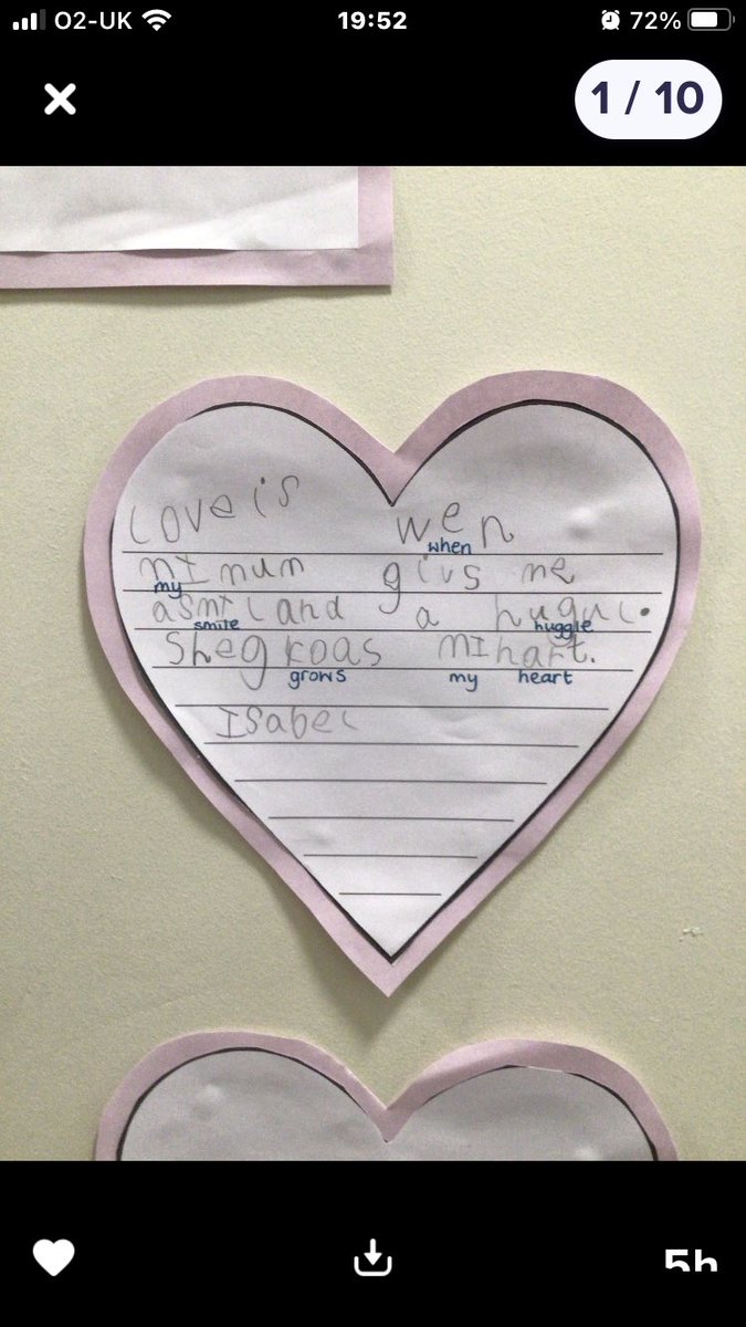 libbymcp20's tweet photo. When you ask Reception children what love is 🥰 @MonsterPhonics @academy_nwpn #ValentinesDay https://t.co/JqRlZLdk7k