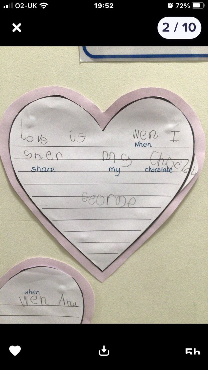 libbymcp20's tweet photo. When you ask Reception children what love is 🥰 @MonsterPhonics @academy_nwpn #ValentinesDay https://t.co/JqRlZLdk7k