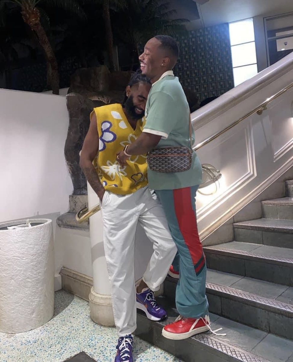 OfficialSampson's tweet photo. Black Men Loving Black Men will Always be The Revolutionary Act. 

Happy Valentine’s Day. ���� https://t.co/IGOscLrf33