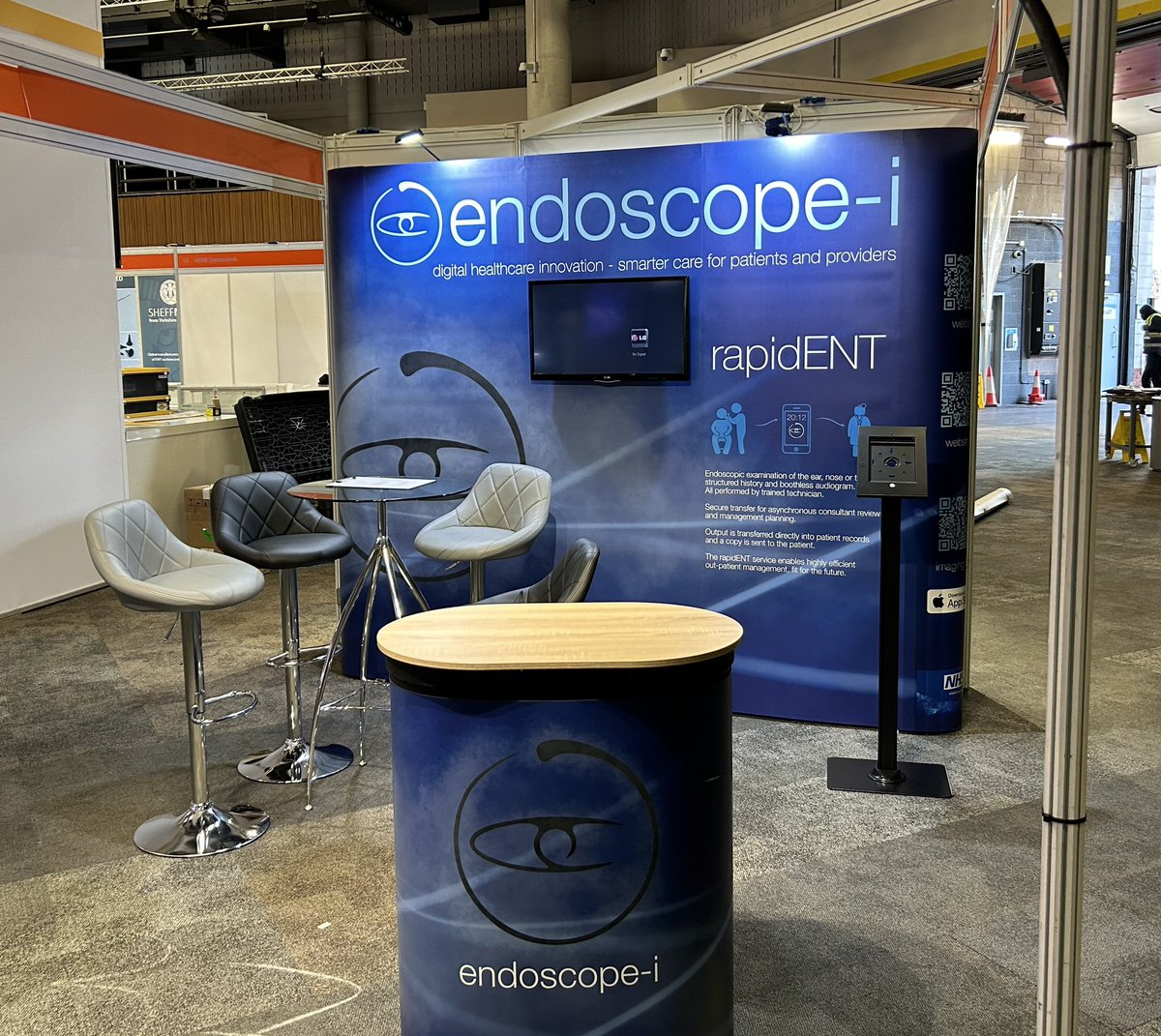All set for #BACOInternational2023, with fresh new <a href="/endoscope_i/">endoscope-i®️</a> branding courtesy of <a href="/SurfWorks/">Chris Parkes</a>! Looking forward to seeing you all there!