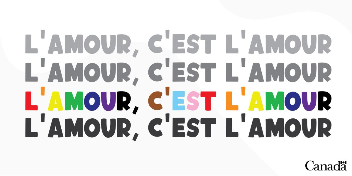 Célébrer l’amour, c’est célébrer tous les types d’amour et de relations. Aujourd’hui comme tous les jours, nous célébrons l’amour et l’amitié #2ELGBTQI+, l’amour romantique et l’amour aromantique. 💕😍 #LamourCestlamour