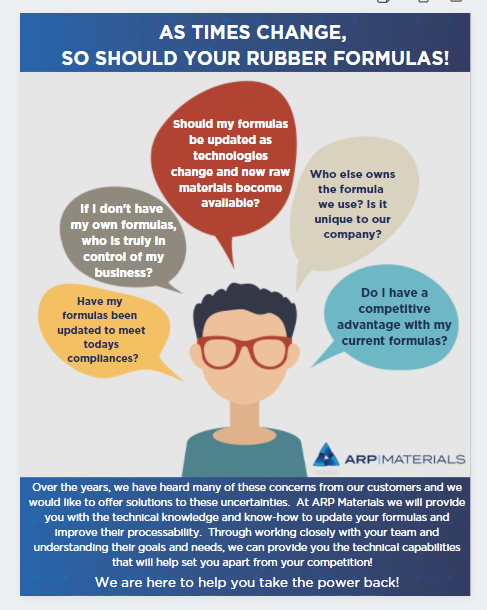 arp_materials's tweet photo. At ARP, we go well beyond simply sourcing raw materials. Our technical team is fully equipped to help you update your formulas and improve their processability. 
#Rubberindustry #Rubber #RawMaterialsSupplier #arpmaterials #productmanagement #sales #customersupport https://t.co/kUOInbyMNs