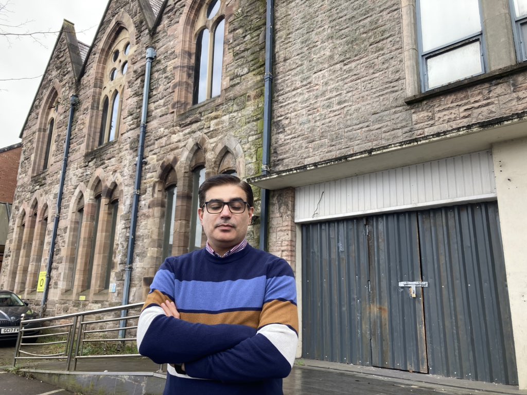 I’m with Muhammad Atif, trustee of Belfast Multi-Cultural Association.

They are now homeless and are looking for both short &amp; long-term replacement premises for their food bank, homework club &amp; other services.

If you’re a business, political or community leader — CAN YOU HELP?