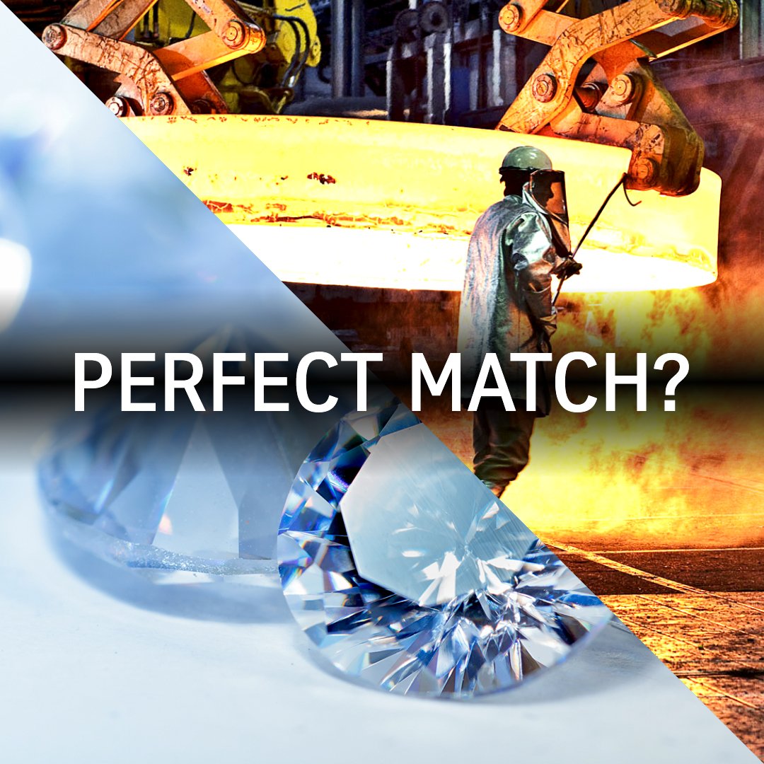 thyssenkrupp_en's tweet image. Shine bright like a diamond, or is the diamond so sharp that you have to beware of cutting? ❤️ for #perfectmatch or rather 🔁 for #nomatch?