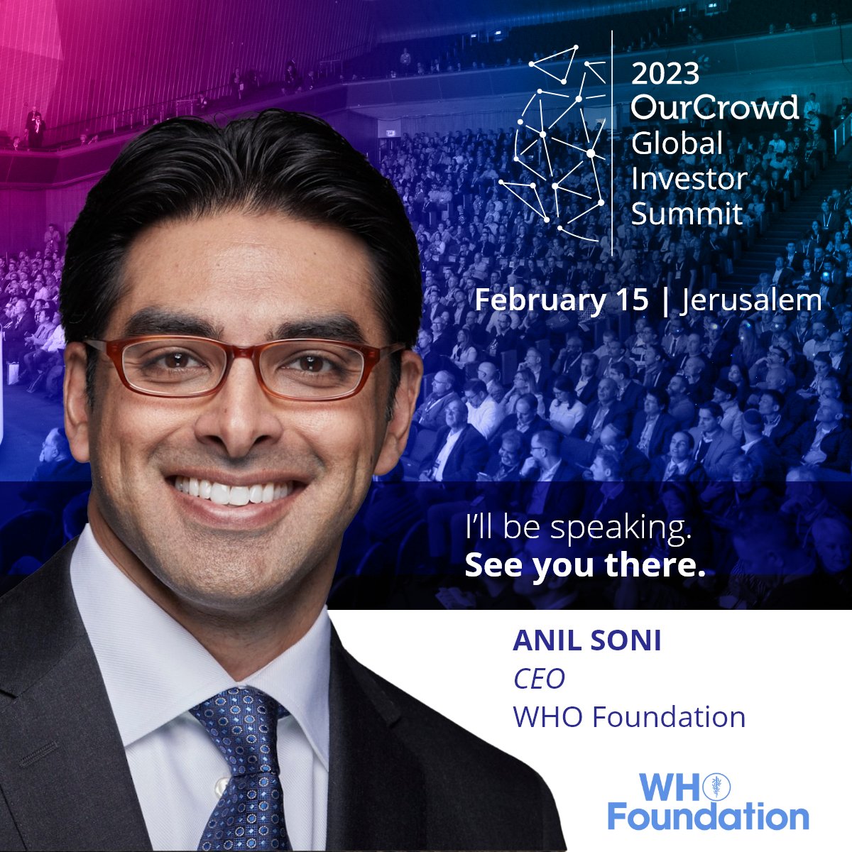 Excited to join global tech entrepreneurs at <a href="/OurCrowd/">OurCrowd</a> Summit panel on “Startup Saving Lives” tomorrow. 
We’ll discuss breakthroughs in health tech like AR surgery and companion robots for the elderly. 

📍Join us in Jerusalem or online! 🔗summit.ourcrowd.com/livestream/