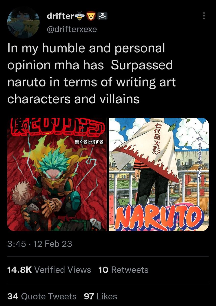 R14S5's tweet photo. This has to be one of the worst anime takes i've seen in a while 💀 https://t.co/Ss5DHXzWOk