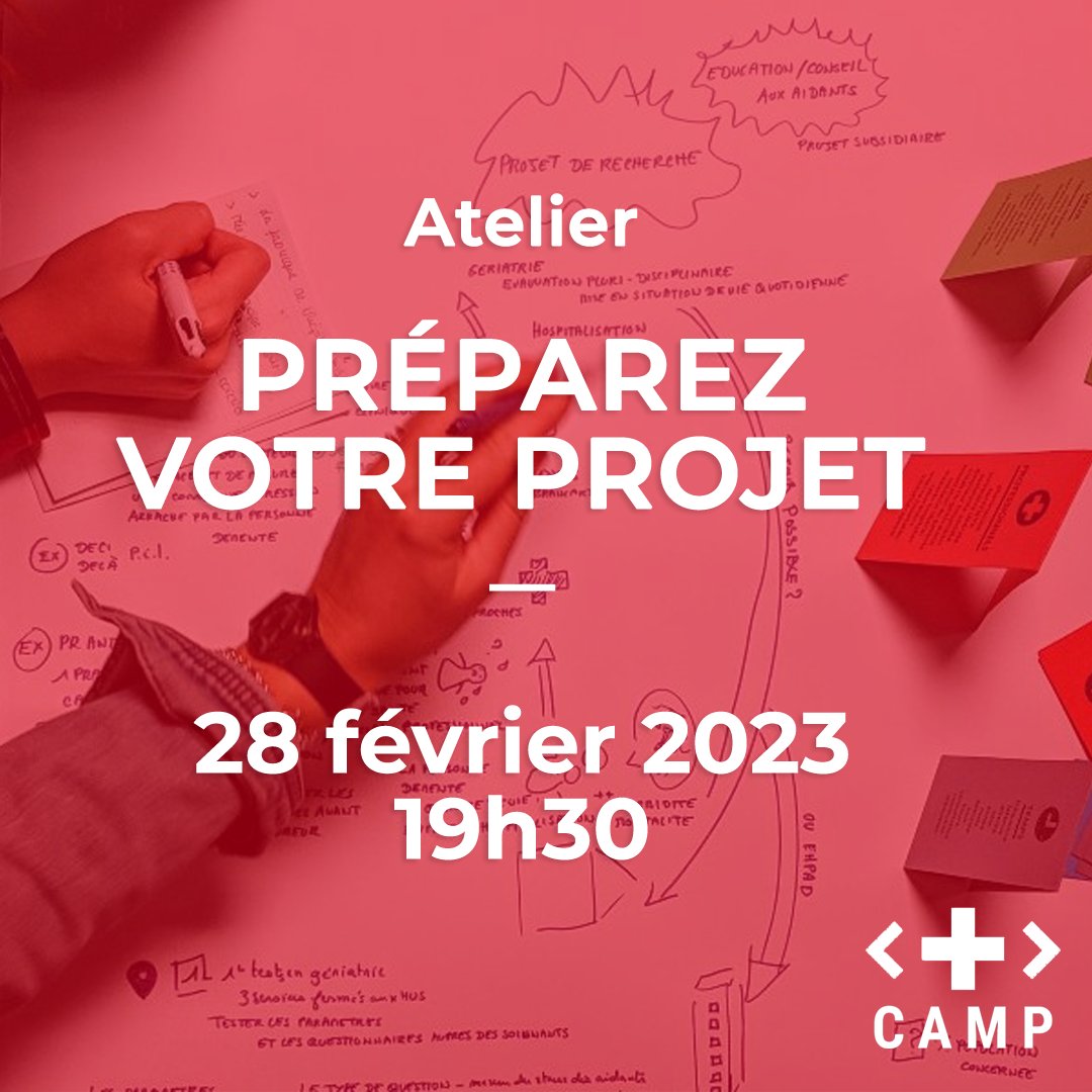 𝗣𝗿𝗼𝗰𝗵𝗮𝗶𝗻 𝗔𝘁𝗲𝗹𝗶𝗲𝗿 𝗴𝗿𝗮𝘁𝘂𝗶𝘁 𝗹𝗲 𝟮𝟴 𝗳𝗲́𝘃𝗿𝗶𝗲𝗿 𝗮̀ 𝟭𝟵𝗵𝟯𝟬 🛠
Le #hackaton approche ! C'est le moment de vous préparer en participant à nos ateliers en ligne gratuits.

🙋‍♀️Venez tester votre idée ou découvrir les autres projets déjà en lice !