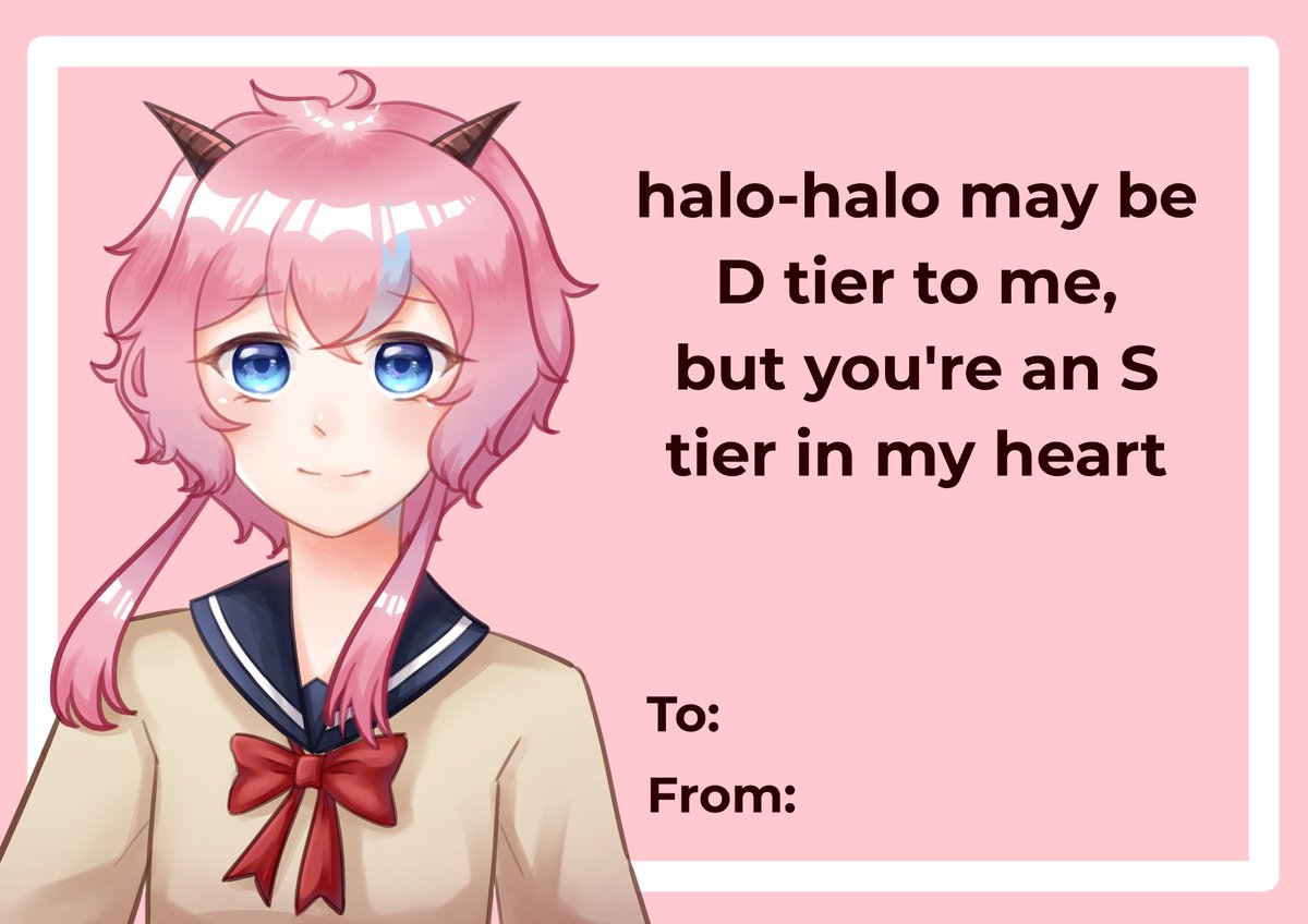 Asmodeiexe_Ch's tweet photo. 💗 HAPPY VALENTINE'S DAY!! 💗

In celebration of this season of love, I've prepared some Valentine card templates you can send to your loved ones, whether they may be a friend, a crush, or your significant other <3 Enjoy!!

#Memeodei #PHVTuber #ENVTuber #VtubersUprising 

(1/2) https://t.co/tTFPVEyMqr