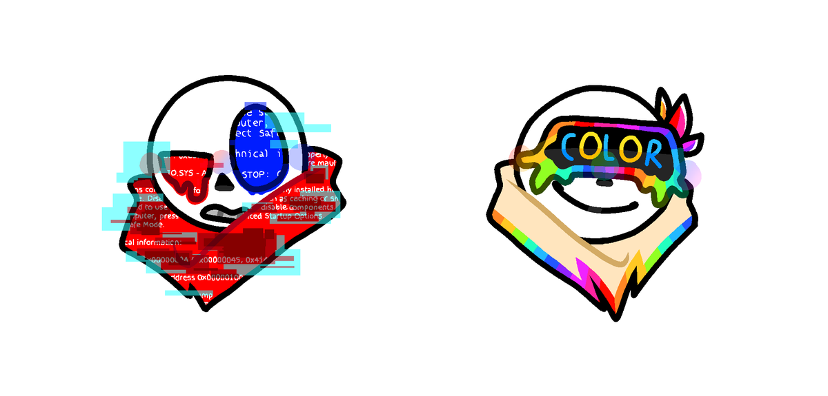 cainecore_lisp's tweet photo. drew some funny guys might make more soon #freshink #fatal_error https://t.co/Eiejr8Rxrt