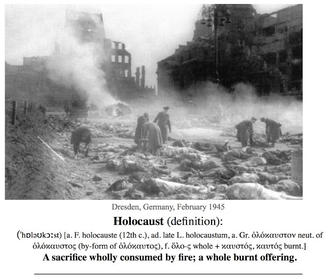 HoffmanMichaelA's tweet photo. Allied firebombing of Dresden Germany incinerating 125,000 civilians continued Feb. 14, 1945. A second wave of bombers was dispatched timed to kill firemen, ambulance &amp; rescue workers. Anything in your newspaper or TV remembering it? Down the Memory Hole.
https://t.co/RkLfcXNVou https://t.co/xbVloXxWLl