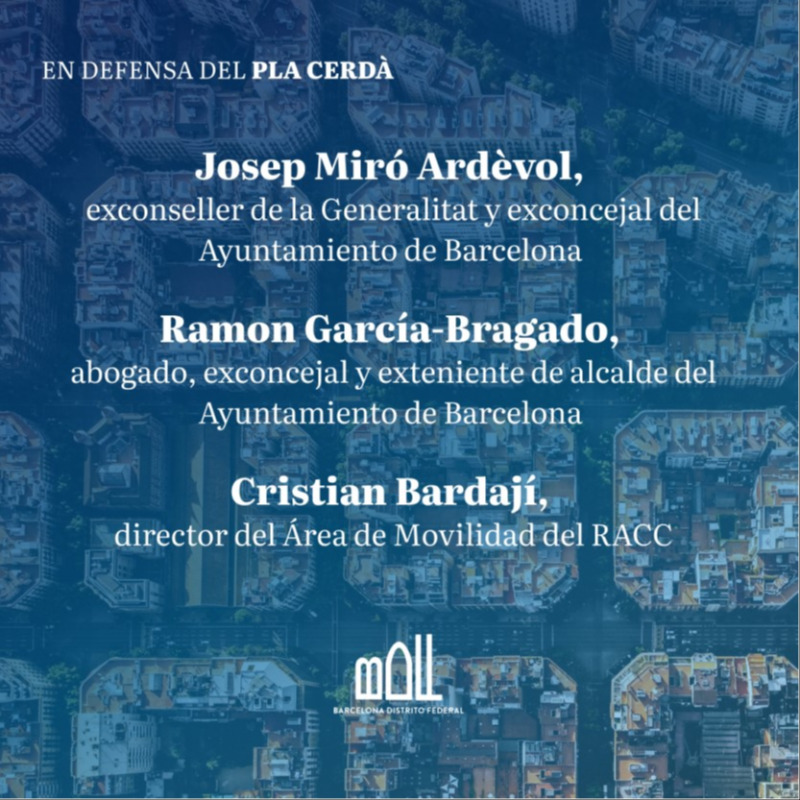 Barcelona_DF's tweet photo. ¿Deconstruir Barcelona? Construyamos una ciudad amable

📆15 de febrero, 18:30h
📍Pati Llimona
Confirmar asistencia: barcelonadf@barcelonadf.com
Expertos en urbanismo y movilidad valoraran los cambios hechos por el Ayuntamiento de Barcelona y el impacto que ha sufrido la ciudad