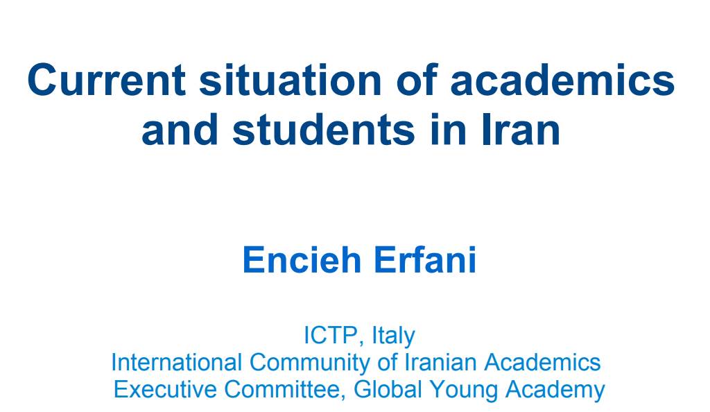Very sobering talk today by @EnciehE to @EU_Commission staff about the situation of academics and students in 🇮🇷. Thank you for sharing your very personal and powerful messages! @ICOIA_Official @GlobalYAcademy