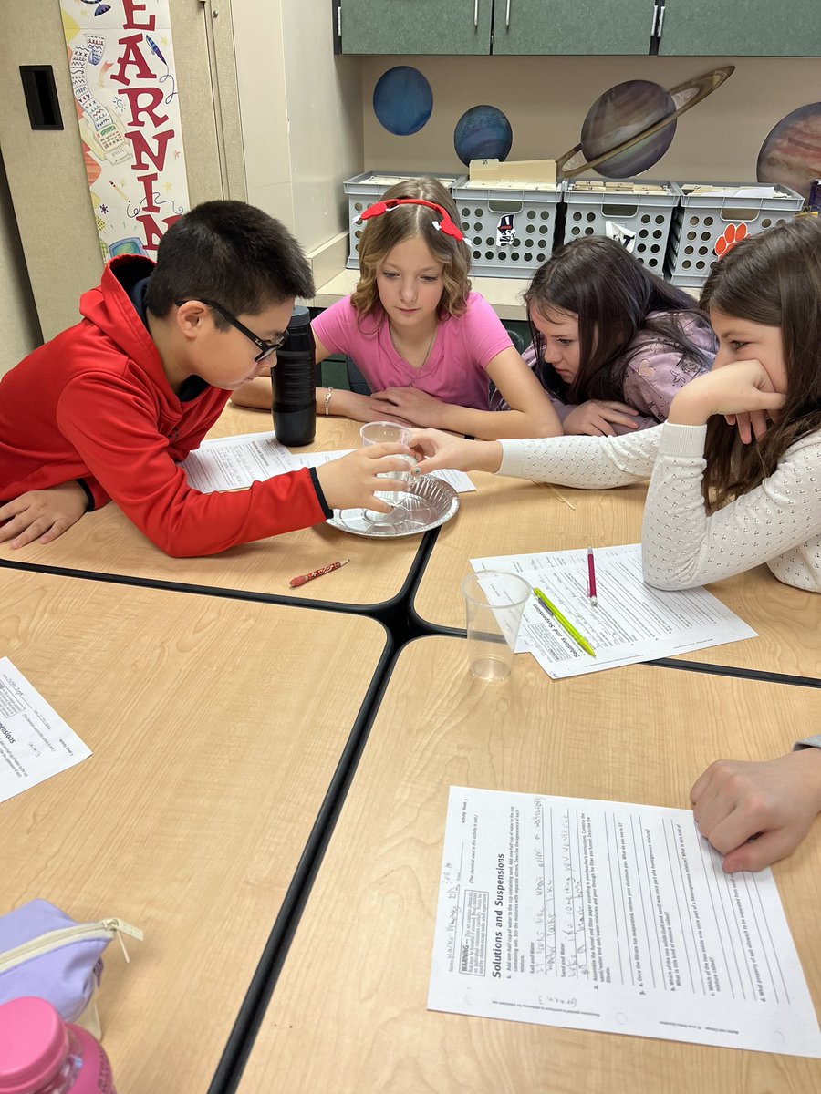 Mrs. Schrag (@bethanyschrag) on Twitter photo Students use filtration to learn about separating mixtures today. Tomorrow we will see what is left behind after the water evaporates. <a href="/CISCMSD/">Cecil Intermediate</a> Students use filtration to learn about separating mixtures today. Tomorrow we will see what is left behind after the water evaporates. <a href="/CISCMSD/">Cecil Intermediate</a>
