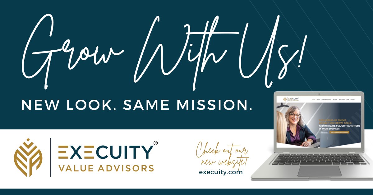 ExecuityLLC's tweet photo. As we continue to grow, our mission stays the same: to empower business owners with the knowledge, experience, and confidence to build and protect their legacy. Check out our new logo and visit our newly redesigned website today: https://t.co/9rbu8ATDrC. https://t.co/qPRoS31CQZ