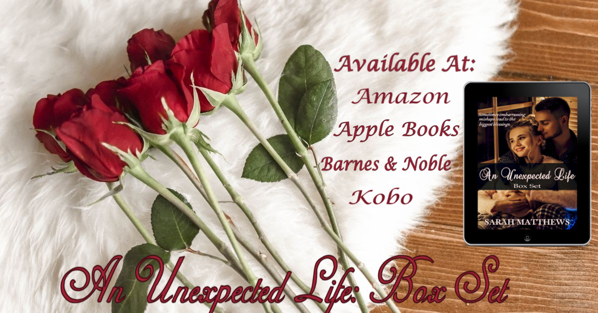 @ElenaRuiz_Poet Thank you!

A mishap with Beth’s wheelchair changes everything for her and Steve… 

But will college, long distance, and insecurities derail the love they’ve found?

#NewAdultRomance #DisabilityRomance #CollegeRomance #BoxSet

#BookTwitter 

sarahmatthewsbooks.com/books/an-unexp…