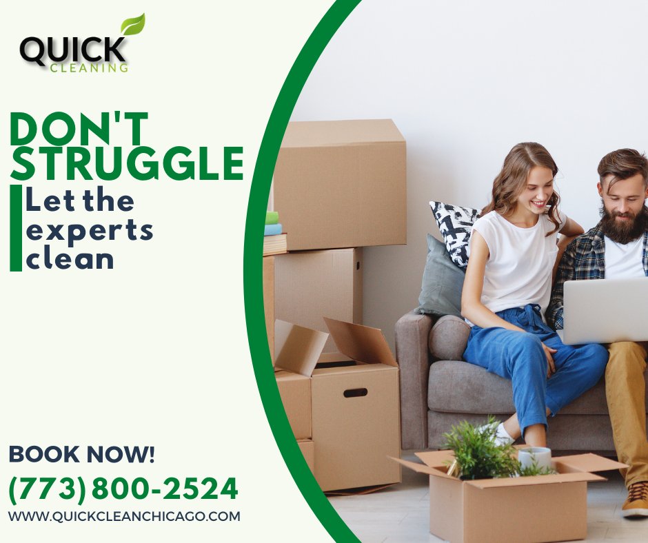 QuickCleaningCh's tweet image. Our goal at Quick Cleaning is to make cleaning services in Chicago easy and affordable. 
So book from a wide selection of Cleaning Services.🌹