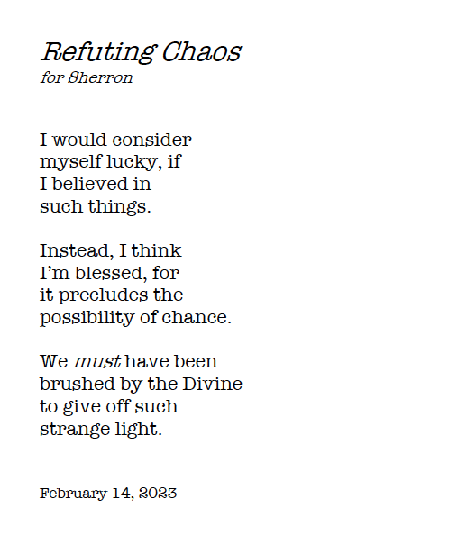 CliffBurns's tweet photo. Happy #ValentinesDay to the love of my life:

#poetry #poem #POEMS #lovepoem #WritingCommunity #AuthorsOfTwitter #writers #Writer https://t.co/Xzv3dWXStU