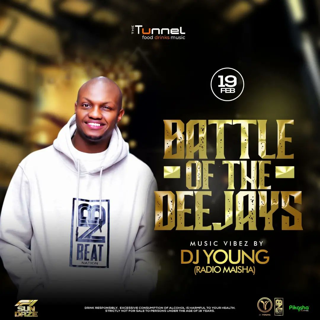 #BattleOfTheDjs This S.U.N.D.A.Y @thetunnelke Vibes by The Beat Nation DJs Hosted by Radio maisha presenters #Naiwake🔥💯