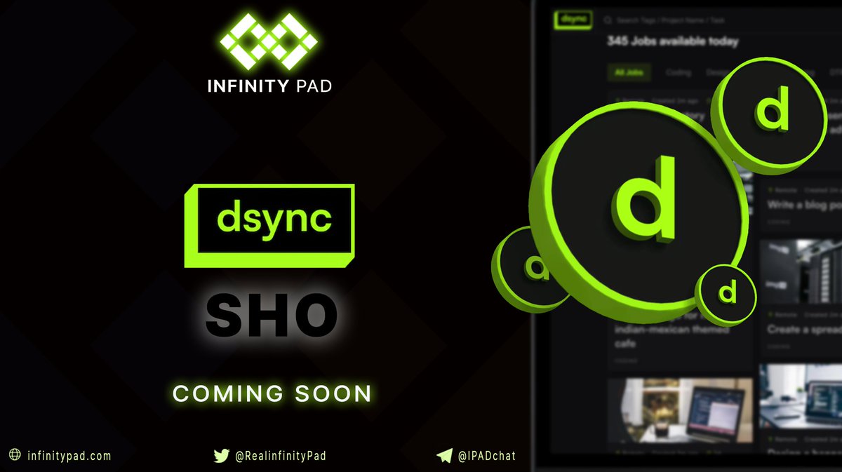 Infinity PAD (@realinfinitypad) on Twitter photo Dsync.ai 🤖
The world's first AI distributed workforce platform that revolutionizes the way work gets done.
Dsync is the <a href="/thefutureofwork/">5DollarJobs.com</a> 🔥
Coming Soon on IPAD
staking.infinitypad.com Dsync.ai 🤖
The world's first AI distributed workforce platform that revolutionizes the way work gets done.
Dsync is the <a href="/thefutureofwork/">5DollarJobs.com</a> 🔥
Coming Soon on IPAD
staking.infinitypad.com