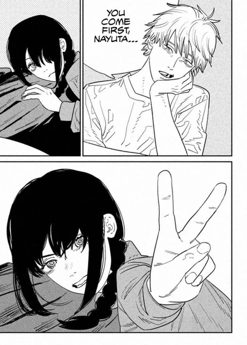 i wanna hate nayuta so bad because i can't forgive makima but why is she adorable 😩 