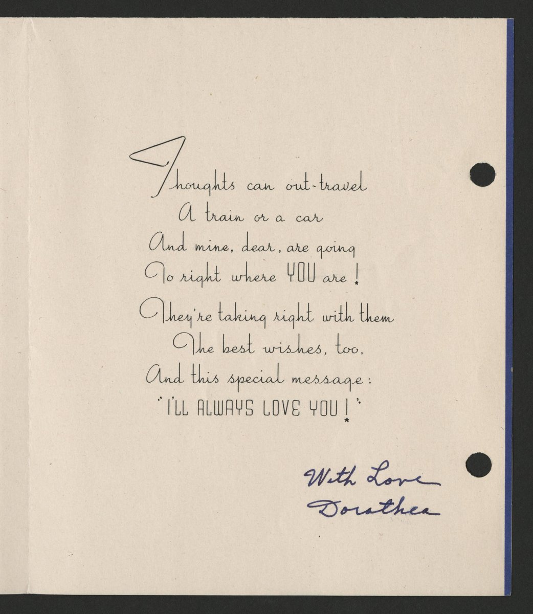 "Thoughts can out-travel
A train or a car
And mine, dear, are going
To right where YOU are!
They're taking right with them
The best wishes, too, 
And this special message:
'I'LL ALWAYS LOVE YOU!'" Happy Valentine's Day from DIY History! bit.ly/3K92Lgk