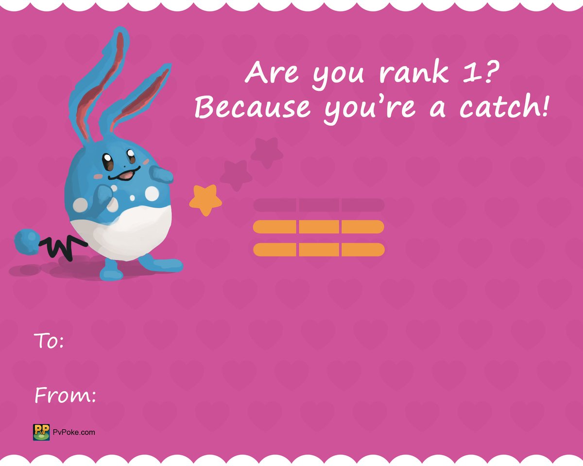 pvpoke's tweet photo. Who's your favorite battle partner? Tag that special someone and share the love with these PvP themed Valentine's cards! https://t.co/iSZEnmj6bf