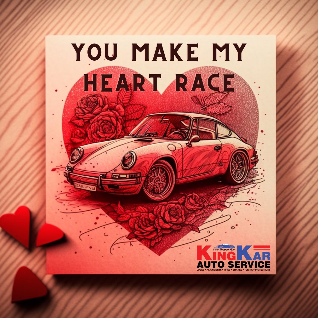 kingkarpei's tweet photo. Happy Valentine's Day!  You make our heart race just like a revving engine.
Keep your sweetheart running smoothly with our expert auto services.  ❤️🚗 #ValentinesDay https://t.co/mP30cDr7Nx