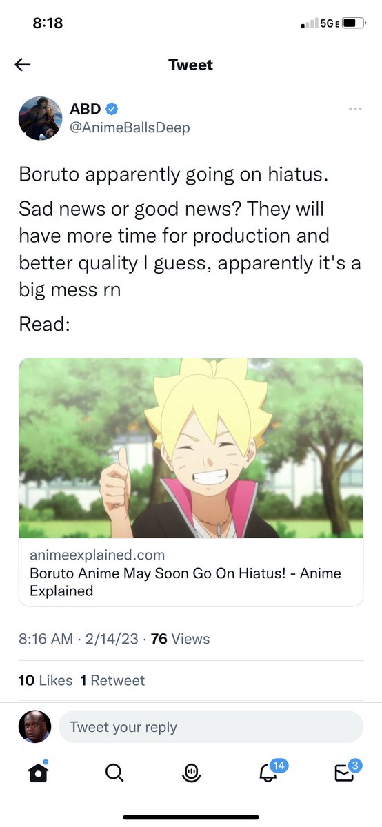 PS5____8372's tweet photo. @AeosStarfell @Soul_StormOP The problem is, you’re trying too hard to defend this trash show💀💀💀 https://t.co/X0TIFkHHV1