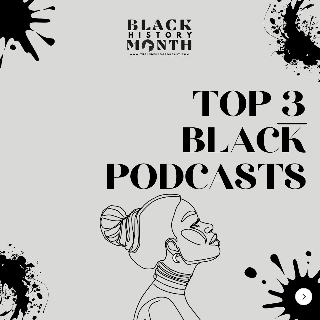 UnderdogPod's tweet photo. There are several black visionaries that have released fresh content to satisfy your needs and to inspire our generation. 🙌🏿
🔥 Check out our top 3 recommendations!

#blackhistorymonth #podcast #spotlight #freedom #gamechangers #earnyourleisure https://t.co/GcyZtArSCw