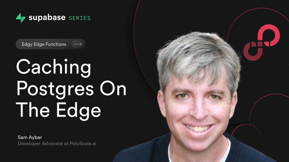 In today's special guest #EdgyEdgeFunctions episode, <a href="/saybar/">saybar</a> from @PolyScaleAi  shows us how to cache our Postgres queries at the Edge without changing any code 🌍

youtu.be/F505n0d9iuA
