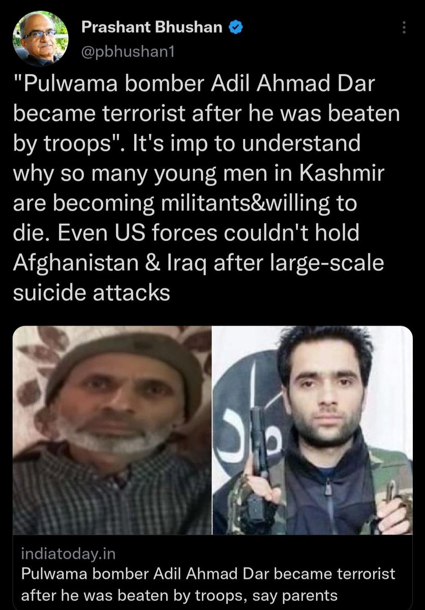vivekagnihotri's tweet photo. Even you were beaten but you didn’t become a terrorist. Think, if you can. https://t.co/vj8946dEpY