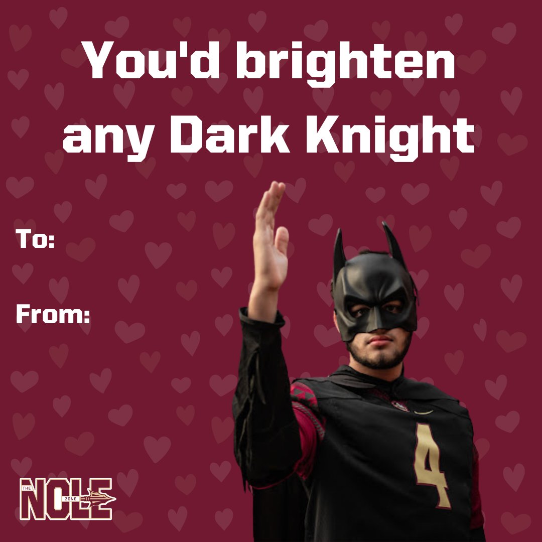 thenolezone's tweet image. Spread the love, 'Noles ♥️ Happy Valentine's Day! 

#thenolezone #fsu #gonoles