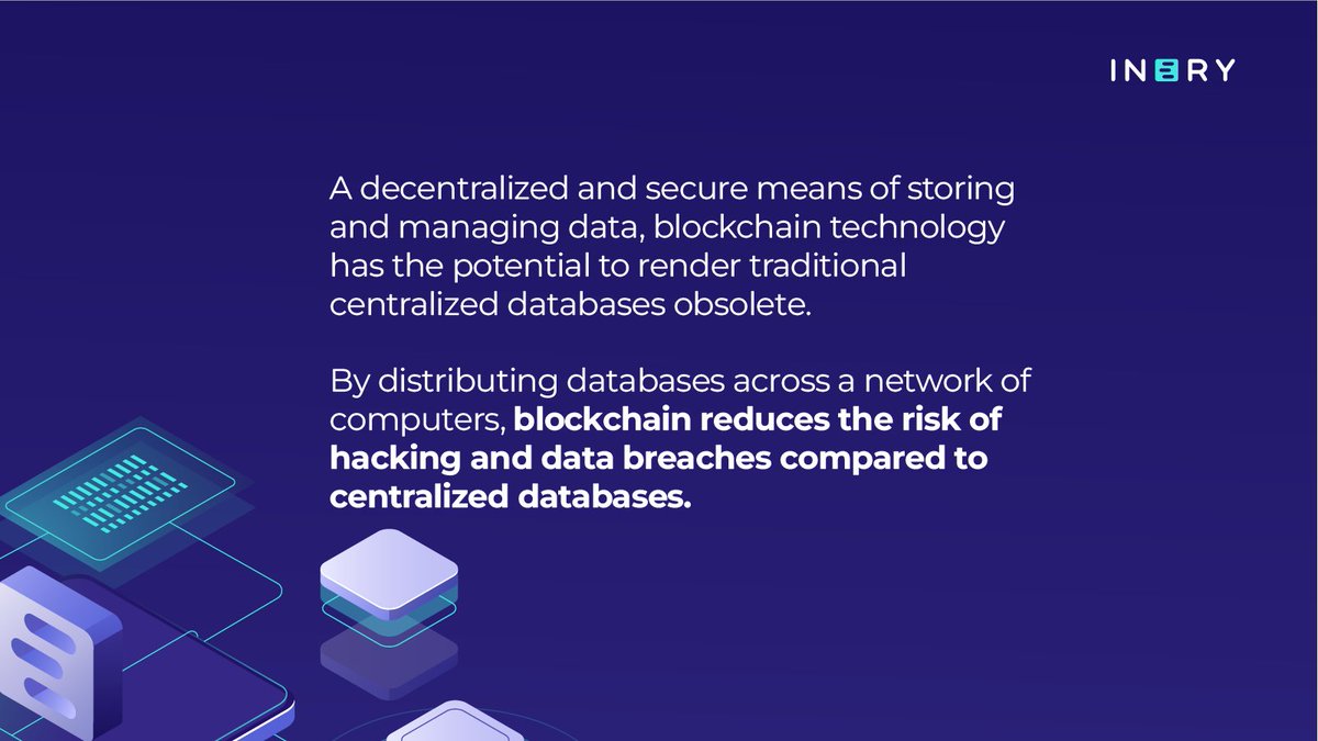 IneryDLT's tweet image. We believe that #IneryDBMS is one of the most promising applications of blockchain technology!

Our mission is a decentralized, high-performance, and secure database management solution for both #web2 and #web3. 

🔗 Follow us on Quora for more info: bit.ly/3jmB8oV