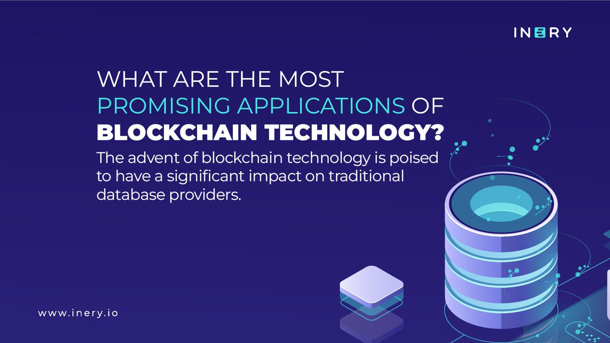 IneryDLT's tweet image. We believe that #IneryDBMS is one of the most promising applications of blockchain technology!

Our mission is a decentralized, high-performance, and secure database management solution for both #web2 and #web3. 

🔗 Follow us on Quora for more info: bit.ly/3jmB8oV