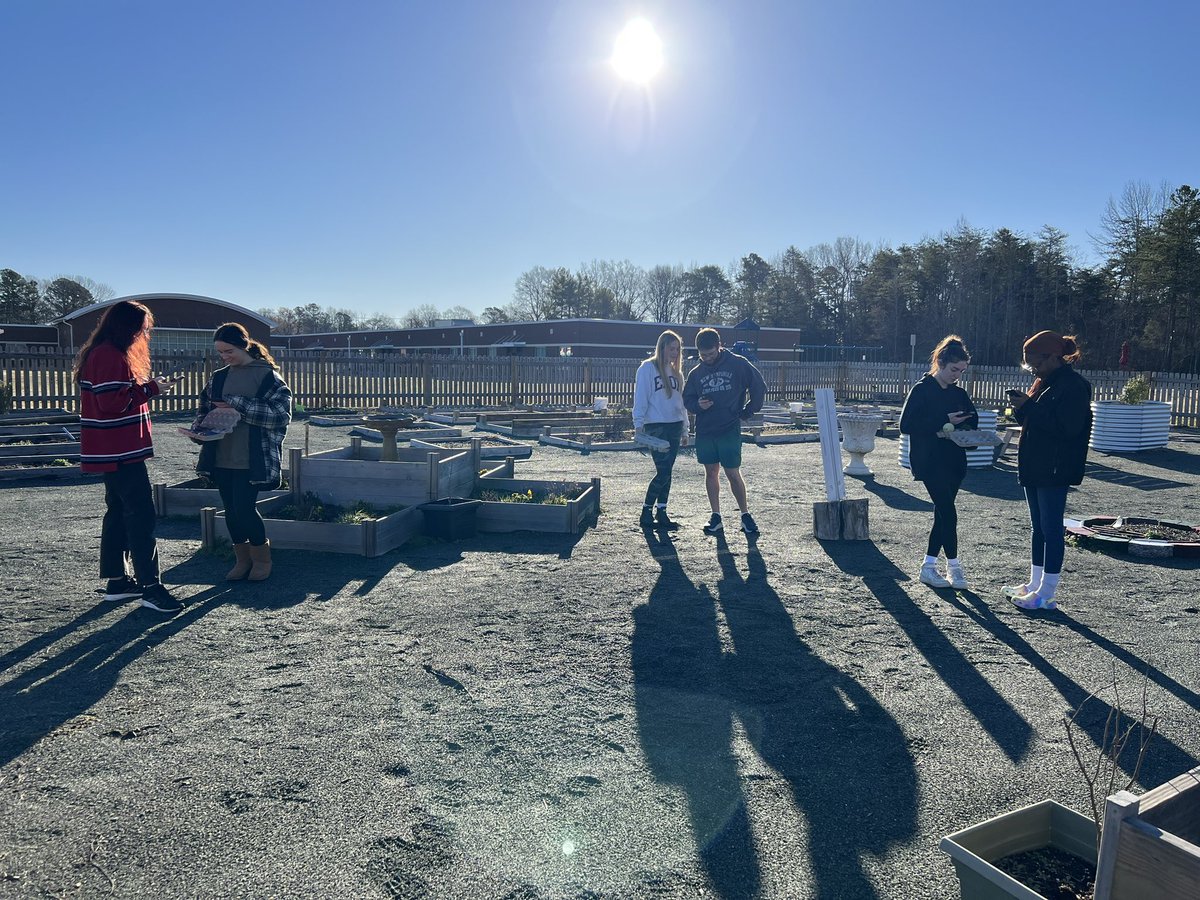 scomorrison's tweet photo. Beautiful day to #teachoutside at the Elon Elementary #schoolgarden! #gardenbasedlearning #enviroed #ElonEd https://t.co/IiOgA5TOl6