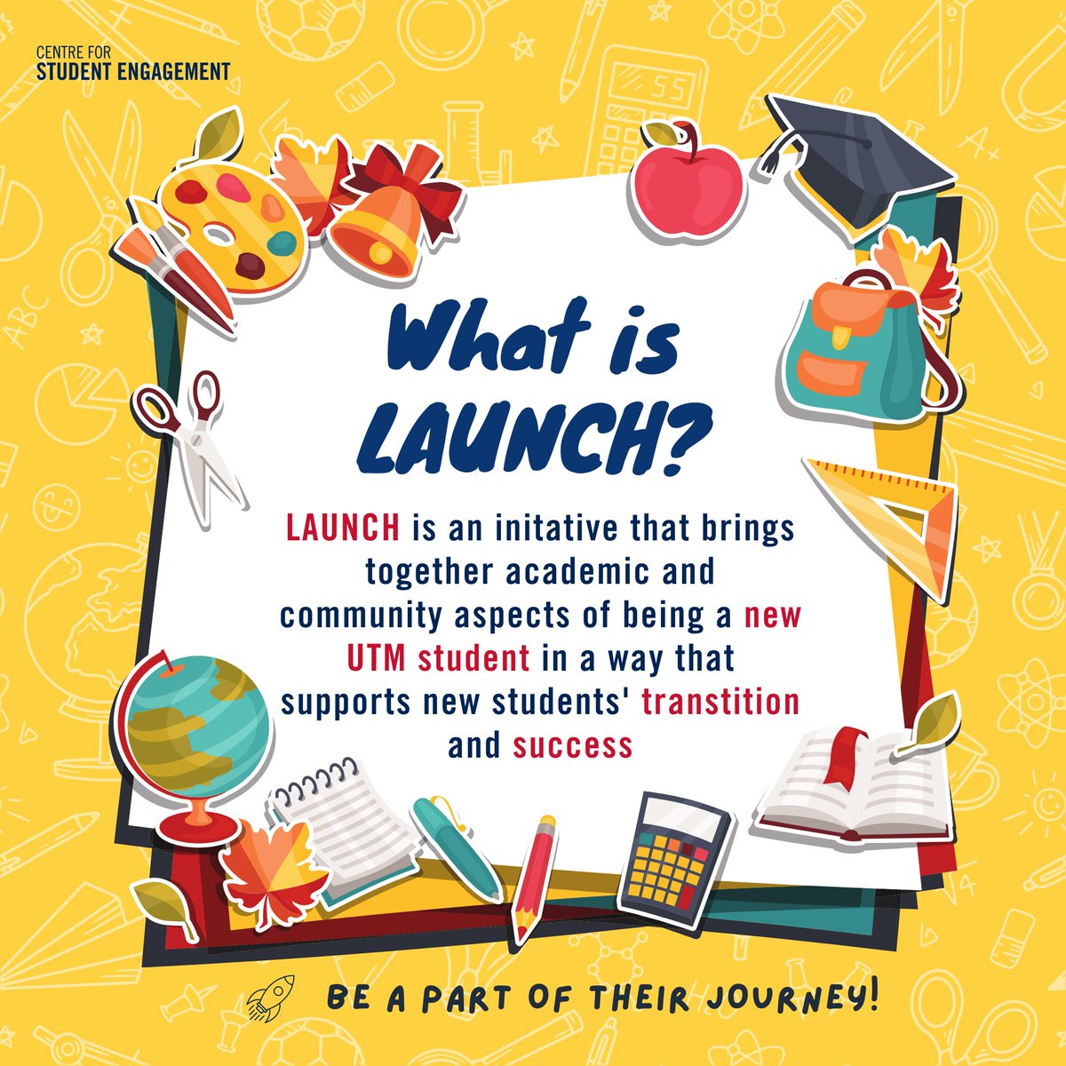 utm_engage's tweet photo. Become a LAUNCH Leader!🚀 It's your chance to inspire incoming UTM students while strengthing your skills and relationship with the UTM community. Swipe ➡️ to learn more! Click on the link in our bio to learn more about this internship opportunity or visit https://t.co/io3fnZaqrK https://t.co/NLksH3IsRS