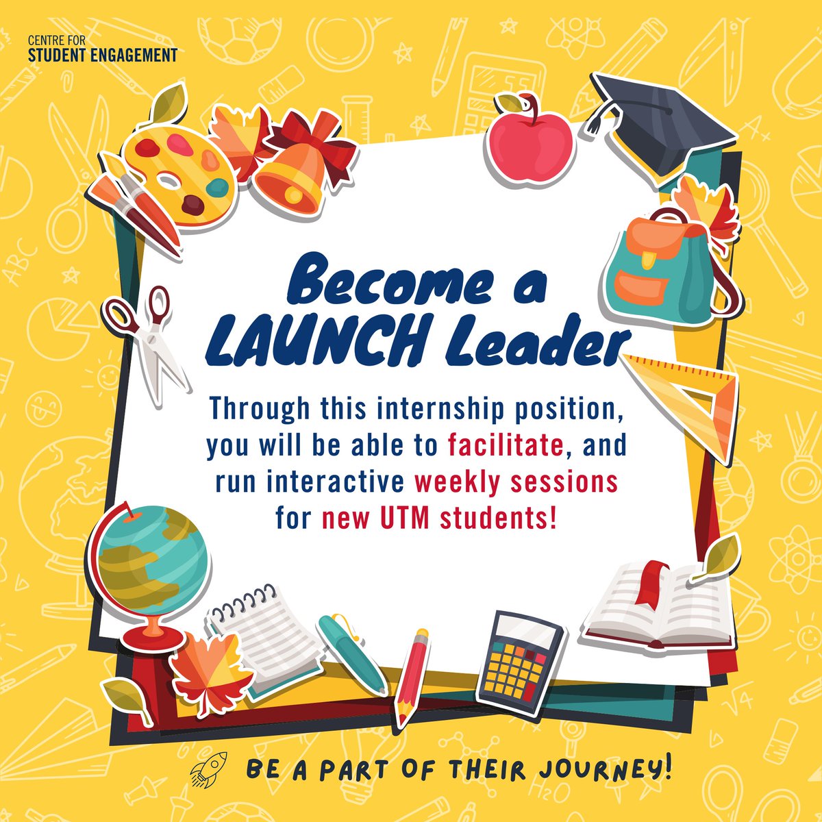 utm_engage's tweet photo. Become a LAUNCH Leader!🚀 It's your chance to inspire incoming UTM students while strengthing your skills and relationship with the UTM community. Swipe ➡️ to learn more! Click on the link in our bio to learn more about this internship opportunity or visit https://t.co/io3fnZaqrK https://t.co/NLksH3IsRS