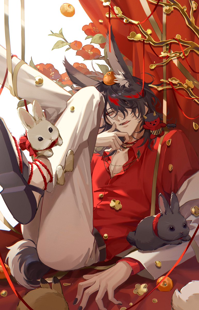 #Akurylic
✨🐰💖👹✨

Too late for the new year map, may not be appropriate, but Happy Valentine's Day, I hope the next time to treat milord better, I love you😚