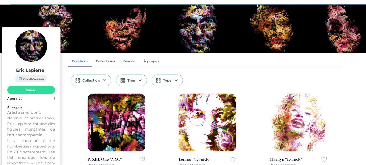 Artworks available- Edition 1/1 kalart.utip.io/010472/creatio…  #nftcommunity #nftart #nftdrop #nftcollector #nftarti̇st #NFTs #artnumerique #Web3 #artcollector 
<a href="/Kalart_team/">Kalart - Les NFTs sans crypto !</a>